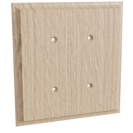Designs Of Distinction Double Blank Switch Plate Cover - White Oak 01452002WK1